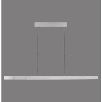 Square Suspension Luminaires Paul Neuhaus LED Argenté, 6 lumières