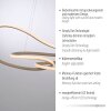 TWIST Suspension Luminaires Paul Neuhaus LED Sable, 1 lumière