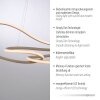 TWIST Suspension Luminaires Paul Neuhaus LED Sable, 1 lumière