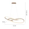 TWIST Suspension Luminaires Paul Neuhaus LED Sable, 1 lumière