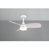 mit Ventilateur de plafond lumineux Luminaires Reality LED Blanc, 1 lumière, Télécommandes