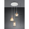 Aldea Suspension Luminaires Trio Blanc, 3 lumières