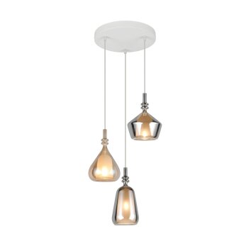 Aldea Suspension Luminaires Trio Blanc, 3 lumières