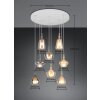 Aldea Suspension Luminaires Trio Blanc, 8 lumières