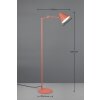 Cosima Lampadaire Luminaires Trio Orange, 1 lumière