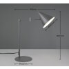 Cosima Lampe à poser Luminaires Trio Anthracite, 1 lumière