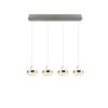 Dios Suspension Luminaires Trio LED Nickel mat, 4 lumières