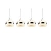 Dios Suspension Luminaires Trio LED Nickel mat, 4 lumières