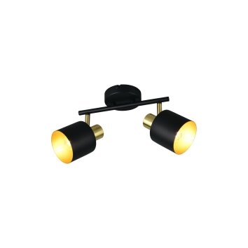 Eva Spot de plafond Luminaires Trio Noir doré, 2 lumières