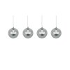 Flynt Suspension Luminaires Trio LED Chrome, 4 lumières
