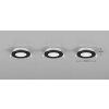 Himal Spot encastrable Luminaires Trio LED Noir, 3 lumières