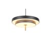 KEATON Suspension Luminaires Trio LED Noir doré, 1 lumière