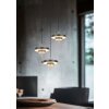 KEATON Suspension Luminaires Trio LED Noir doré, 3 lumières