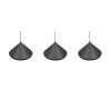Laguna Suspension Luminaires Trio LED Noir, 3 lumières