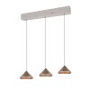 Laguna Suspension Luminaires Trio LED Brun, 3 lumières