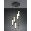 Minerva Suspension Luminaires Trio LED Multicolore, 5 lumières