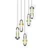 Minerva Suspension Luminaires Trio LED Multicolore, 5 lumières