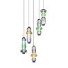 Minerva Suspension Luminaires Trio LED Multicolore, 5 lumières