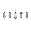 Minerva Suspension Luminaires Trio LED Multicolore, 5 lumières