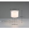 Rocka Lampe à poser Luminaires Trio Transparent, 1 lumière
