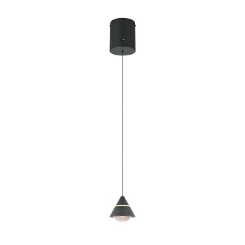 Romeo Suspension Luminaires Trio LED Noir, 1 lumière