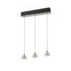 Romeo Suspension Luminaires Trio LED Nickel mat, 3 lumières