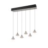 Romeo Suspension Luminaires Trio LED Nickel mat, 6 lumières