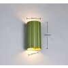 Soka Applique murale Luminaires Trio Vert, 2 lumières