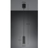 Soka Suspension Luminaires Trio Noir, 1 lumière