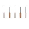 Soka Suspension Luminaires Trio Brun, 5 lumières