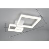 Camino Plafonnier Luminaires Reality LED Blanc, 1 lumière