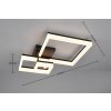 Camino Plafonnier Luminaires Reality LED Noir, 1 lumière