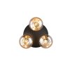 Divina Plafonnier Luminaires Reality Noir, 3 lumières