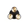 Divina Plafonnier Luminaires Reality Noir, 3 lumières