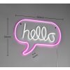 Hello Applique murale Luminaires Reality LED Transparent, 1 lumière