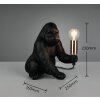 Kong Lampe à poser Luminaires Reality Noir, 1 lumière