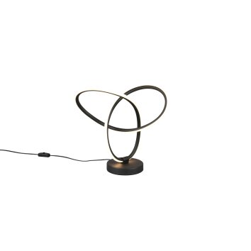 Lando Lampe à poser Luminaires Reality LED Noir, 1 lumière