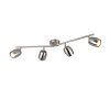 Nancy Spot de plafond Luminaires Reality Nickel mat, 4 lumières