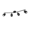 Nancy Spot de plafond Luminaires Reality Noir, 4 lumières