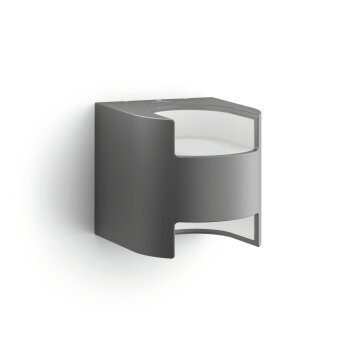 Grass Applique murale Luminaires Philips LED Anthracite, 1 lumière