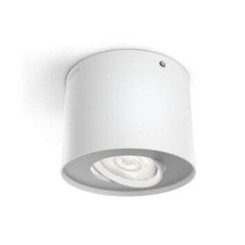 Phase Spot de plafond Luminaires Philips LED Blanc, 1 lumière