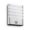 Raccoon Applique murale Luminaires Philips LED Argenté, 1 lumière, Détecteur de mouvement