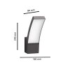 Splay Lampe murale d´extérieur Luminaires Philips LED Anthracite, 1 lumière