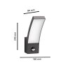 Splay Lampe murale d´extérieur Luminaires Philips LED Anthracite, 1 lumière