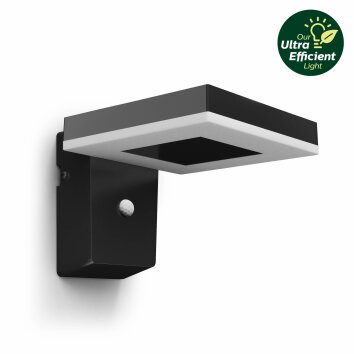 Zonal Applique murale Luminaires Philips LED Noir, 1 lumière