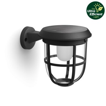 Radii Applique murale Luminaires Philips LED Noir, 1 lumière