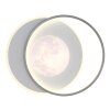 Moon Plafonnier Luminaires Globo Lighting LED Gris, Noir, 1 lumière