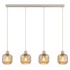 Antonio Suspension Luminaires Globo Lighting Beige, 4 lumières