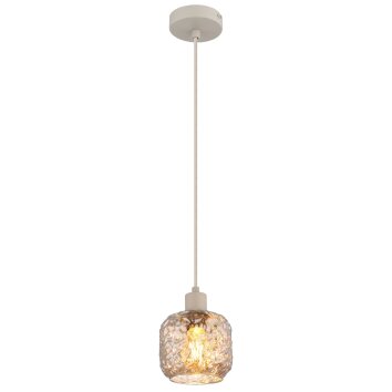 Antonio Suspension Luminaires Globo Lighting Beige, 1 lumière