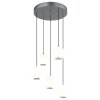 Simmons Suspension Luminaires Globo Lighting LED Gris, 1 lumière